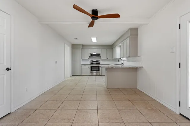a view of kitchen and window