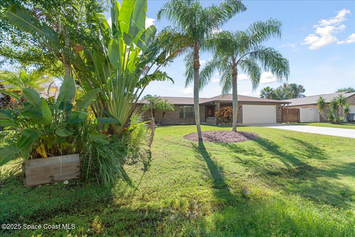 257 Avens Road Northeast Palm Bay, FL 32907 - Photo 49 of 52 a view of backyard with swimming pool