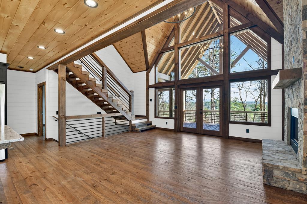 142 Red Oak Trail Ellijay, GA 30540 - Photo 8 of 63 a view of an entryway with wooden floor