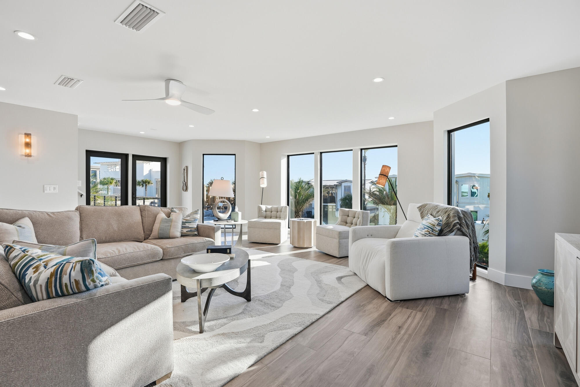 327 Sand Cliffs Drive Inlet Beach, FL 32461 - Photo 30 of 70 a living room with furniture and a large window