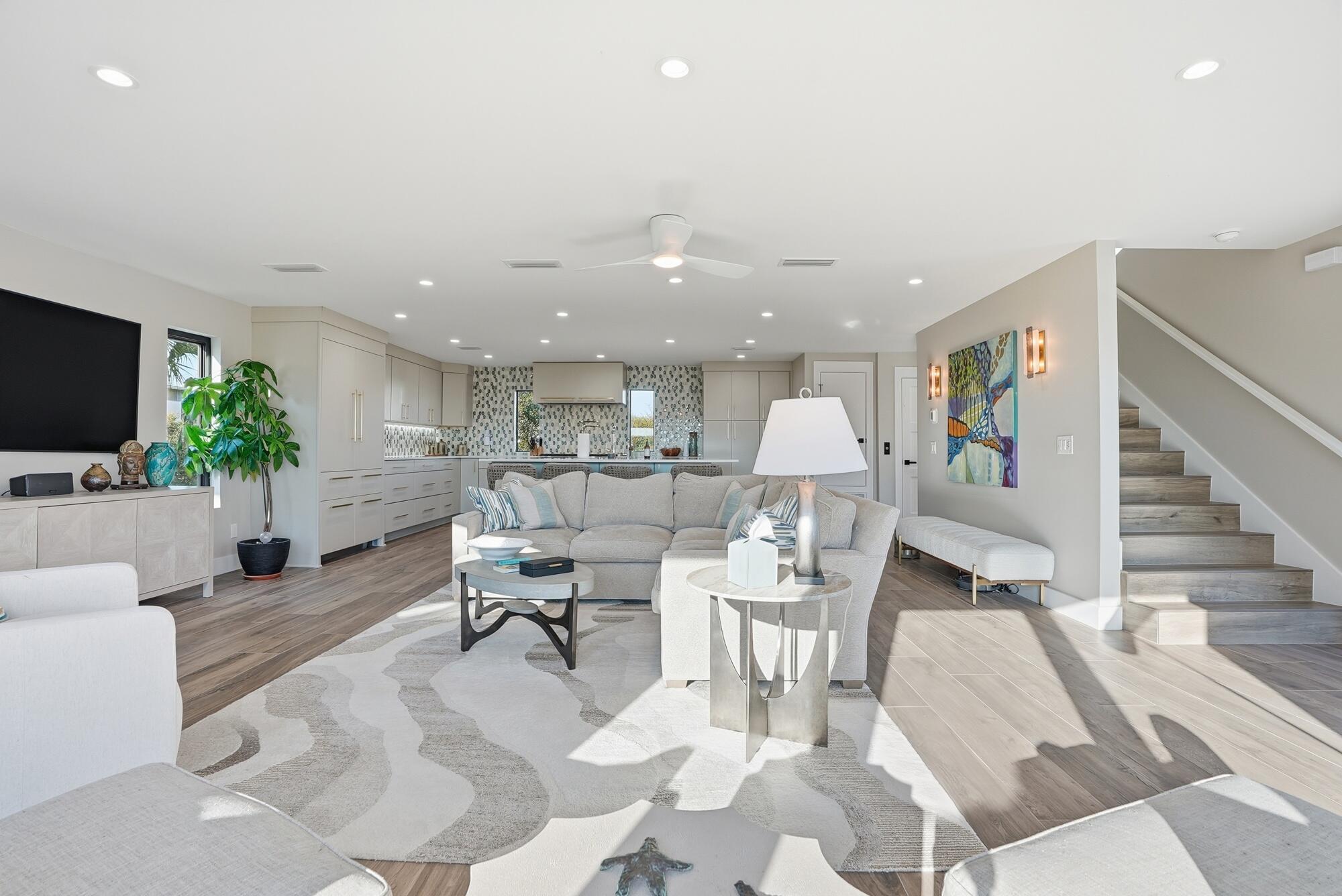 327 Sand Cliffs Drive Inlet Beach, FL 32461 - Photo 34 of 70 a living room with furniture and a flat screen tv