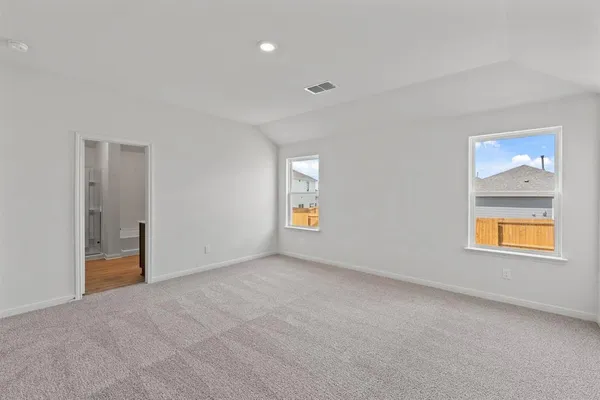 a view of an empty room and window