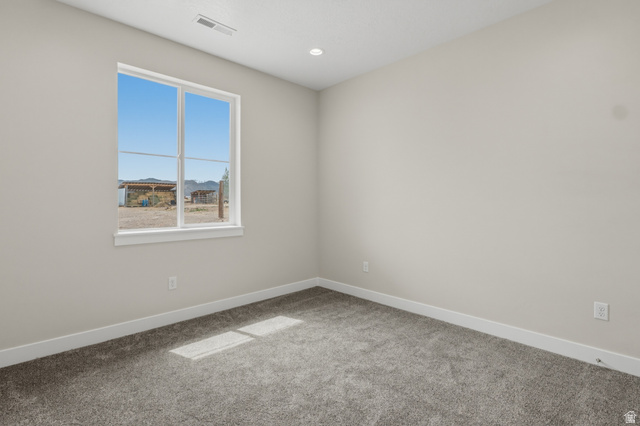 169 West 100 South Joseph, UT 84739 - Photo 21 of 35 Empty room featuring carpet floors and recessed lighting