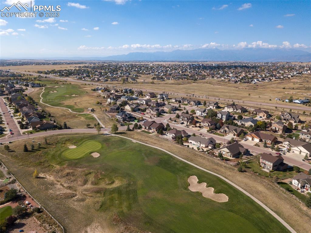 10723 Rolling Mesa Drive Peyton, CO 80831 - Photo 17 of 27 an aerial view of a residential houses with outdoor space and ocean view