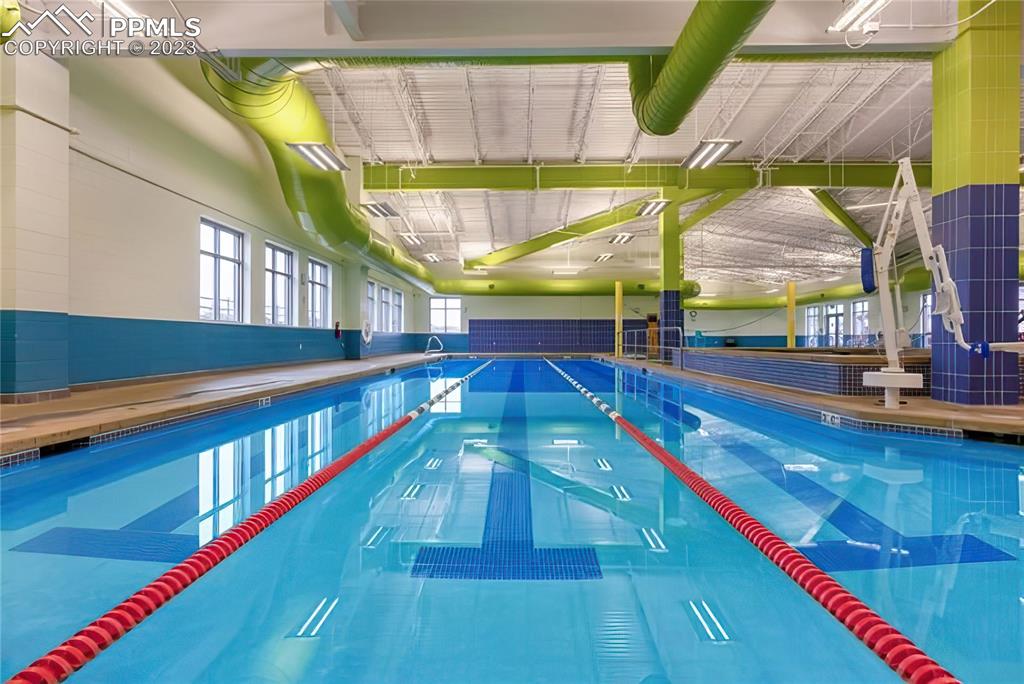 10723 Rolling Mesa Drive Peyton, CO 80831 - Photo 24 of 27 a view of an indoor swimming pool