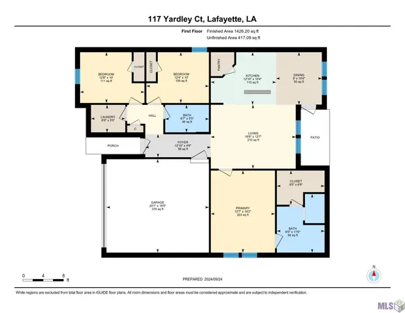 $1,595 | 117 Yardley Court, Lafayette, LA 70507