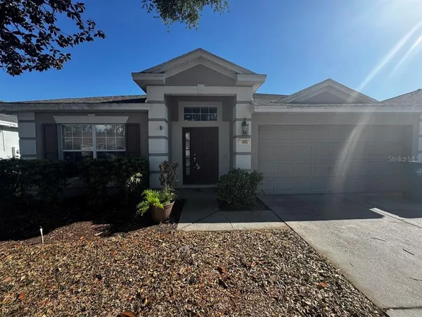 a front view of a house