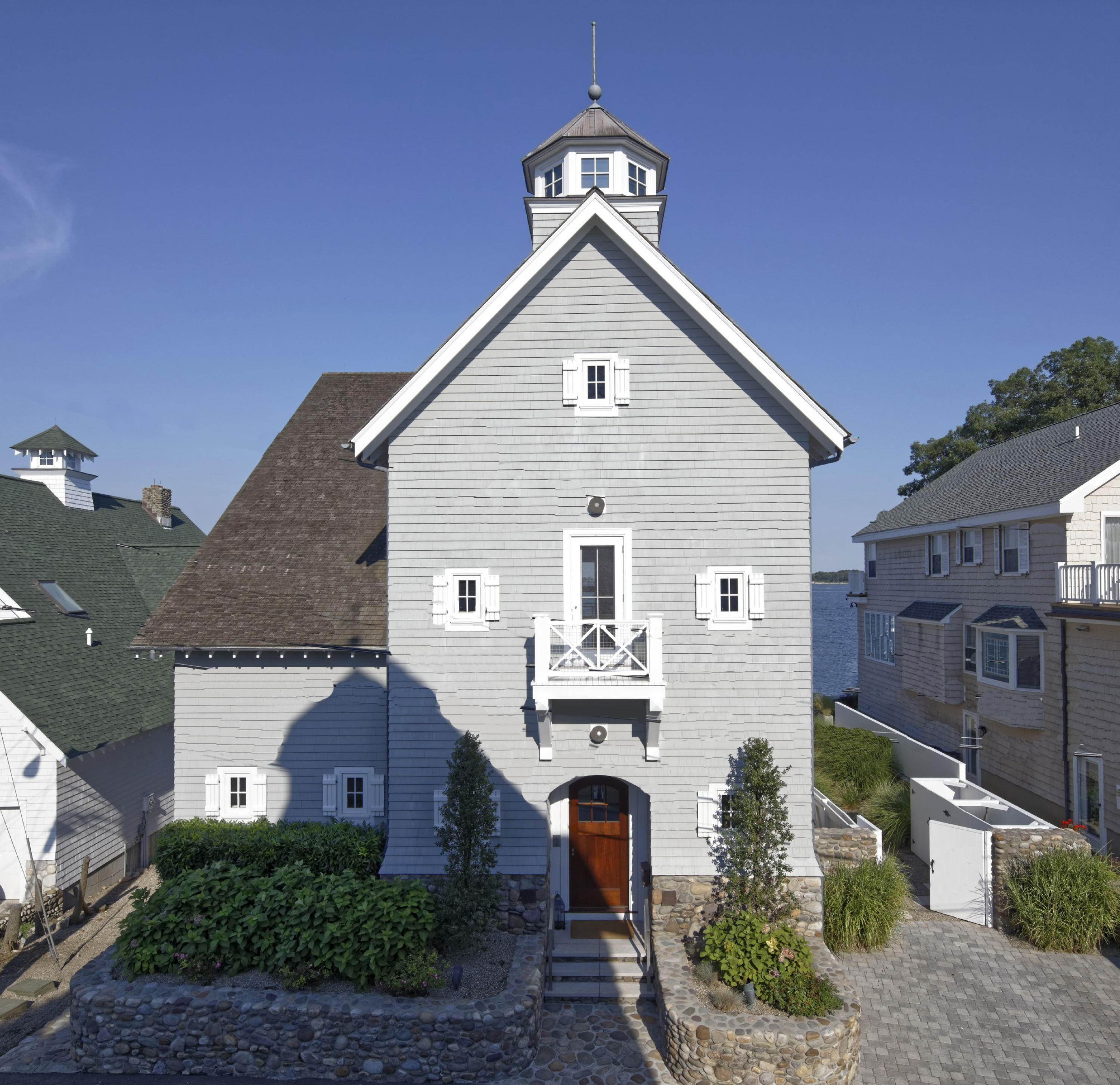 1-2 Rocky Point Road Rowayton, CT 06853 - Photo 8 of 35 a aerial view of a house with a yard