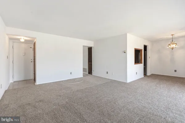 a view of an empty room