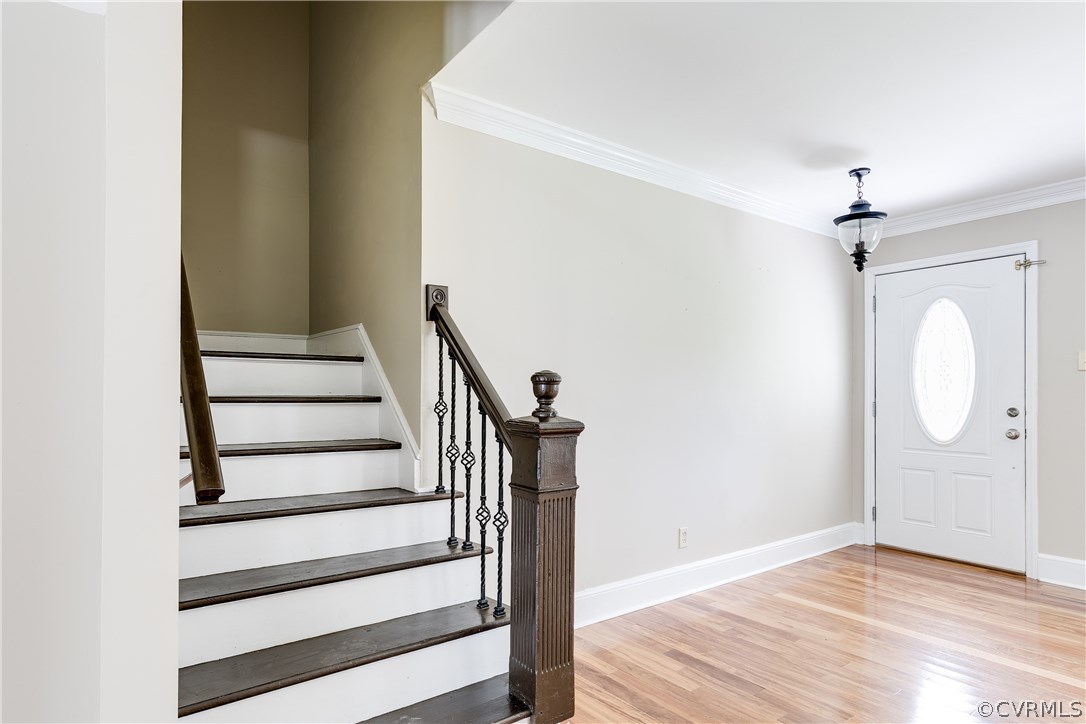 9641 Pasture Hill Road Midlothian, VA 23112 - Photo 22 of 30 a view of entryway with wooden floor