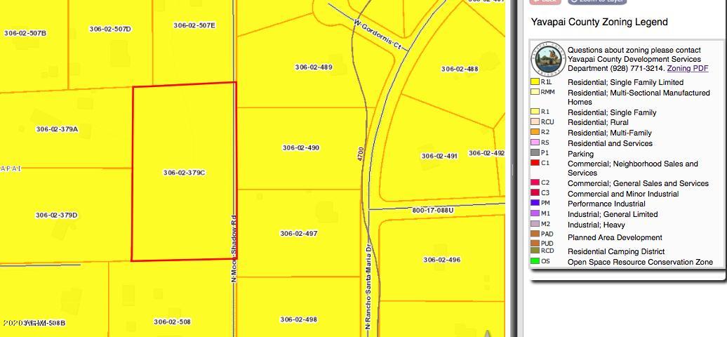 379 North Moon Shadow Road Chino Valley, AZ 86323 - Photo 39 of 40 Y County zoning