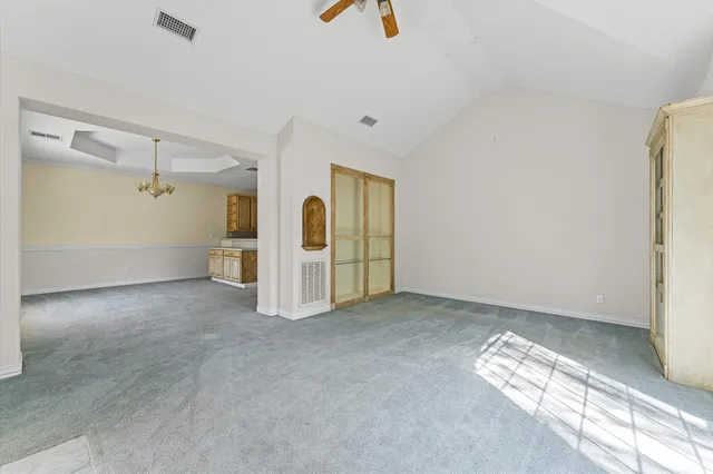 a view of a room with rack on the wall