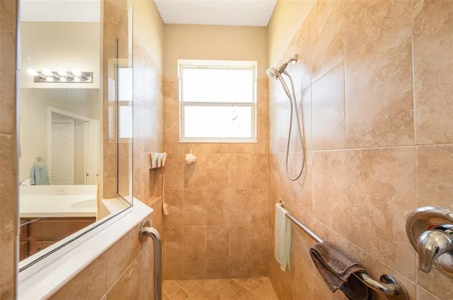 a bathroom with a sink and a bathtub