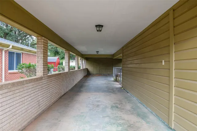 a view of the balcony