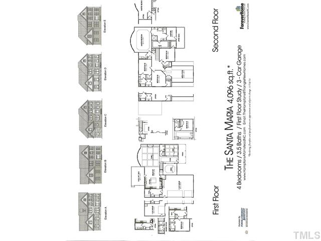 5108 Accabonac Point Raleigh, NC 27612 - Photo 25 of 25 Santa Maria floor plan