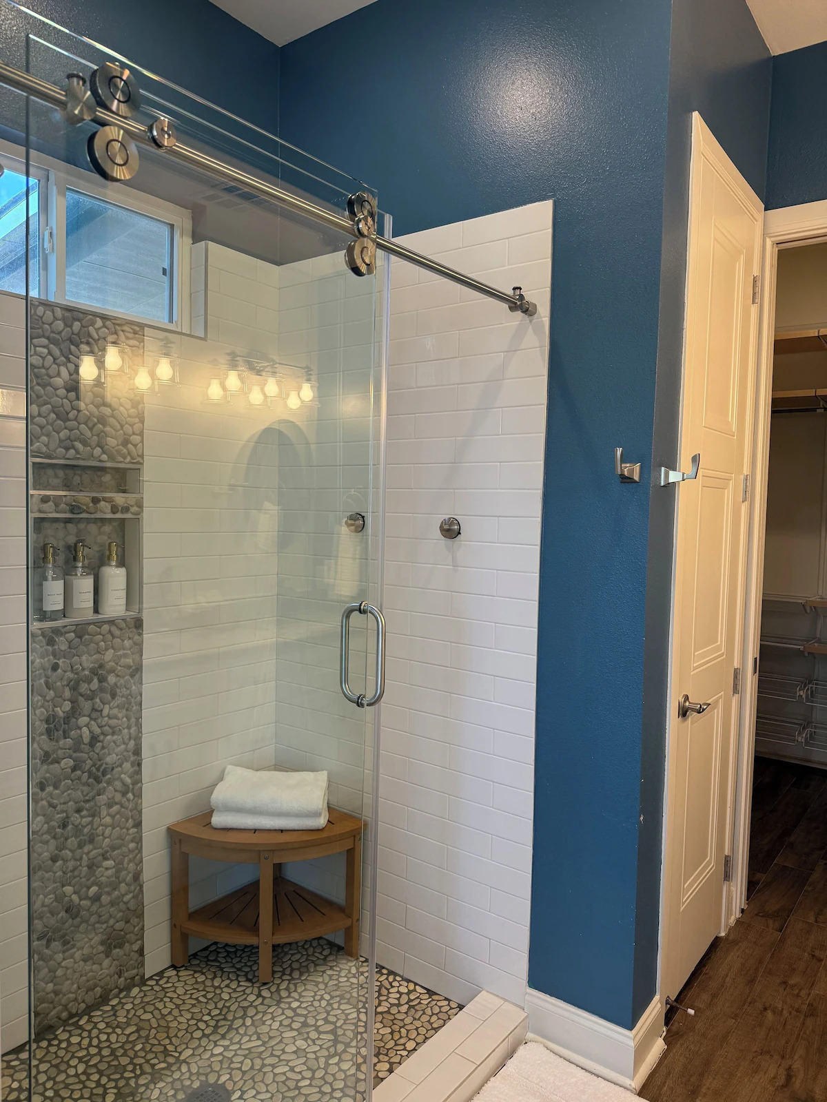 11605 Fitzhugh Road Austin, TX 78736 - Photo 12 of 24 a bathroom with a shower and a toilet