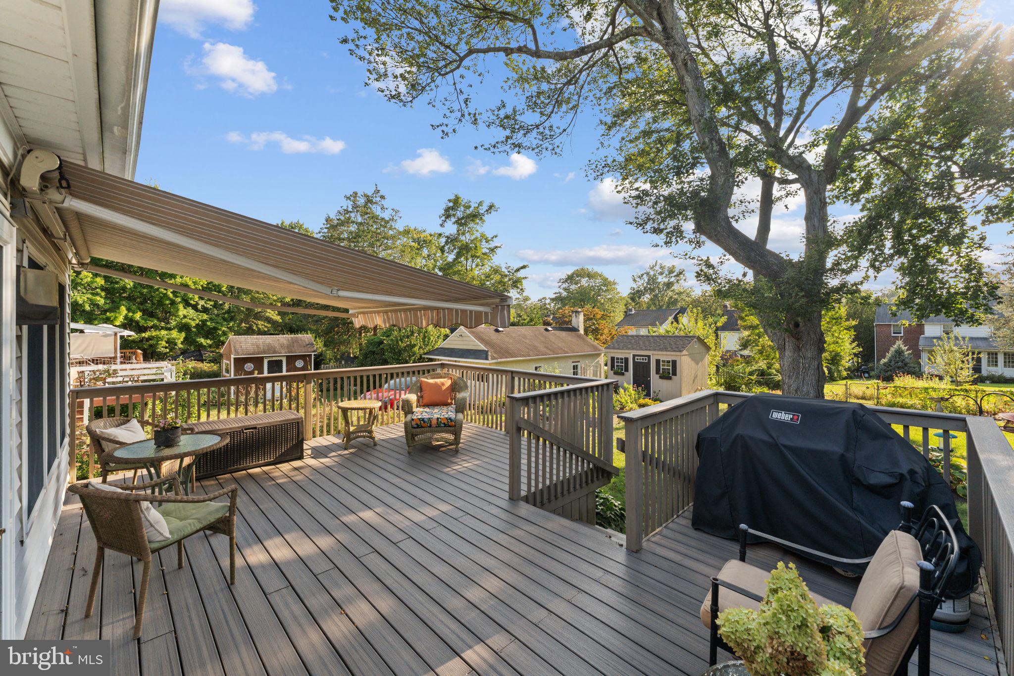 18 Manor Road Paoli, PA 19301 - Photo 31 of 41 Fantastic deck with retractable awning.