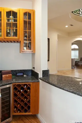 a view of a livingroom with furniture and closet