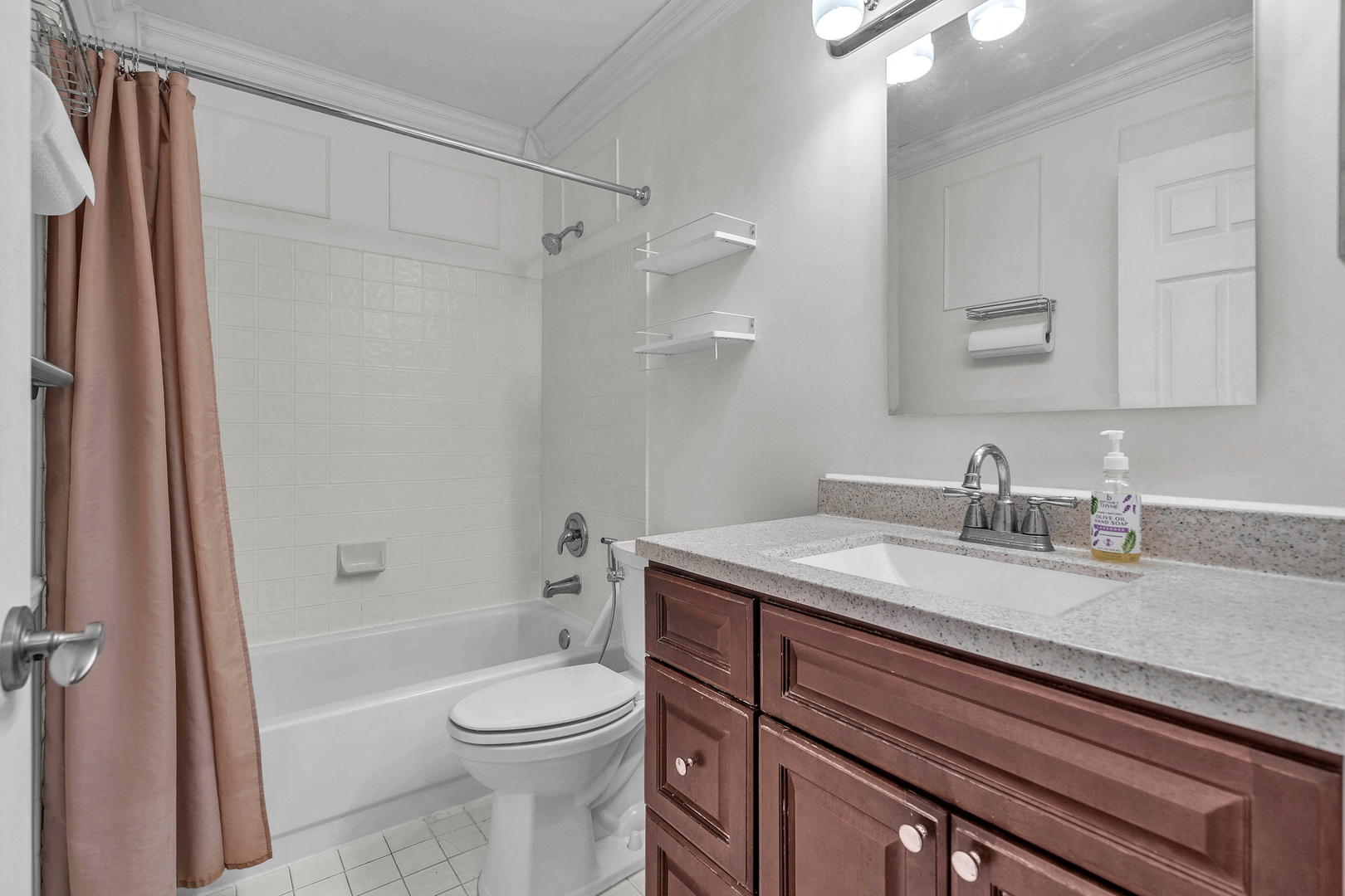 681 Legends Drive Carol Stream, IL 60188 - Photo 17 of 34 a bathroom with a granite countertop sink toilet and shower