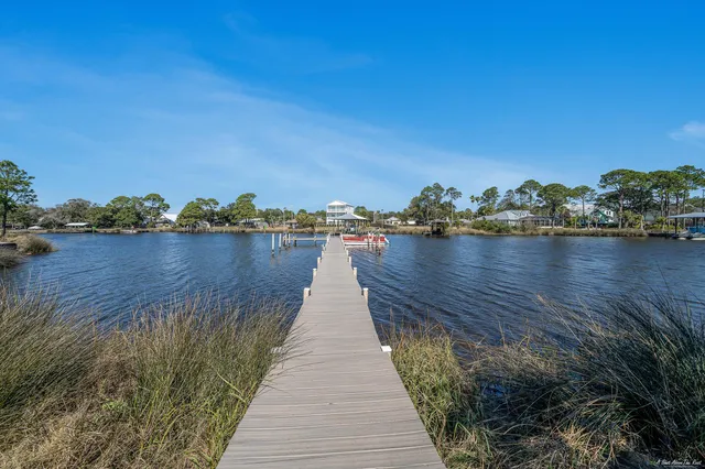 a view of outside space and a lake view