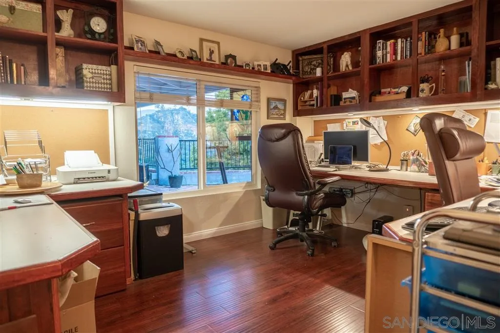 39325 De Luz Road Fallbrook, CA 92028 - Photo 16 of 25 a view of a workspace with furniture and a window