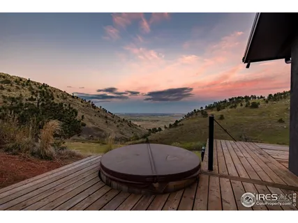 a view of a terrace with a yard