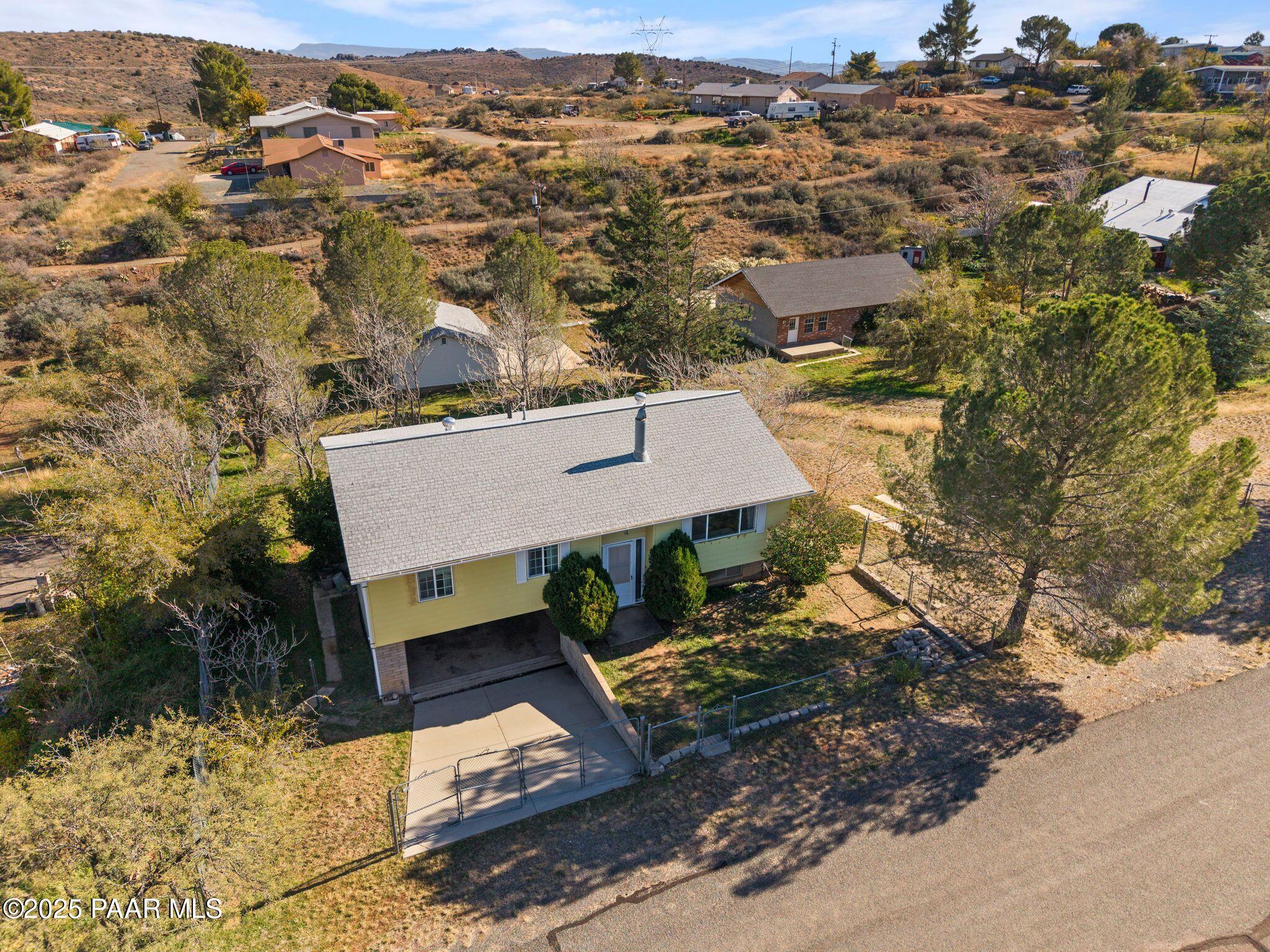 10231 Fir Street Mayer, AZ 86333 - Photo 43 of 50 an aerial view of a house with a yard