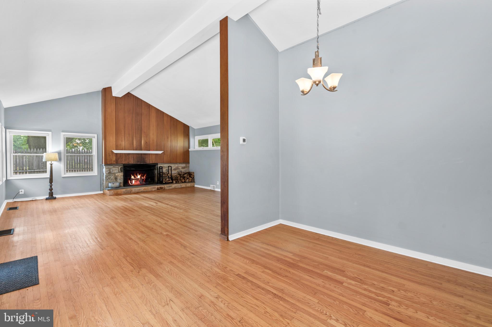 1457 Meetinghouse Road Warminster, PA 18974 - Photo 7 of 30 Spacious living area with cozy fireplace.