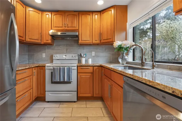 a bedroom with a bed and a closet