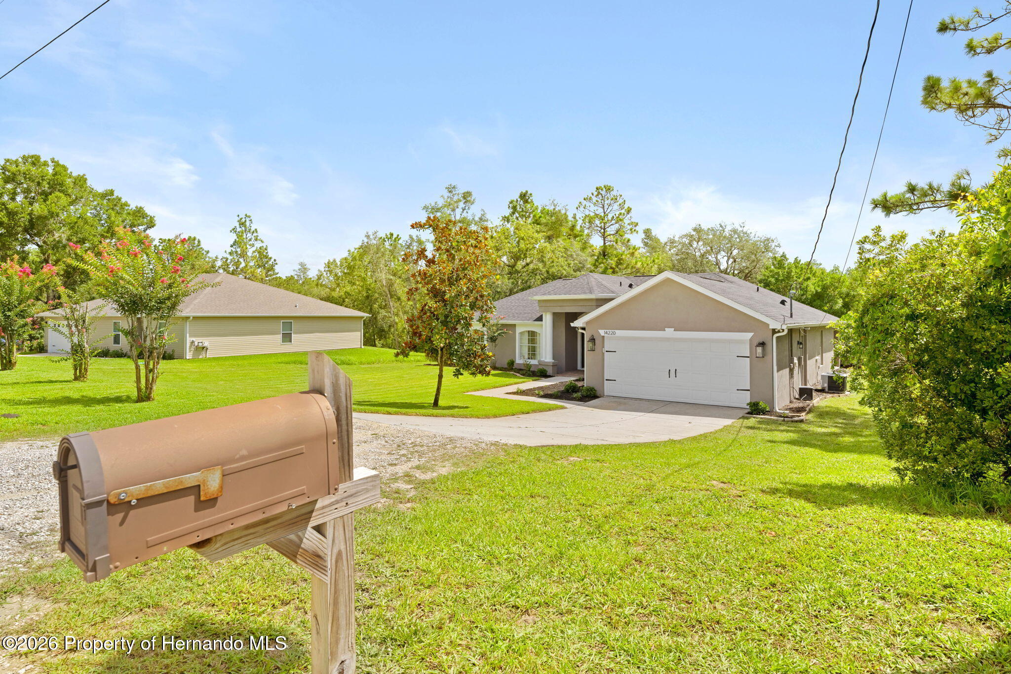 14220 Ermine Owl Road Brooksville, FL 34614 - Photo 2 of 54 a view of a house with backyard and a tree