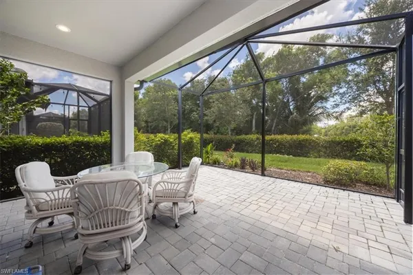 a view of outdoor space with sitting area
