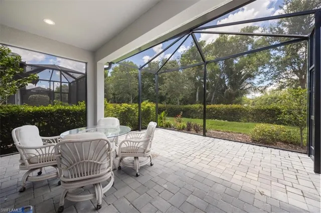 a view of outdoor space with sitting area