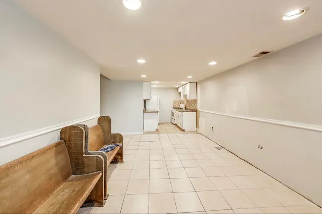 a picture of a room with a door