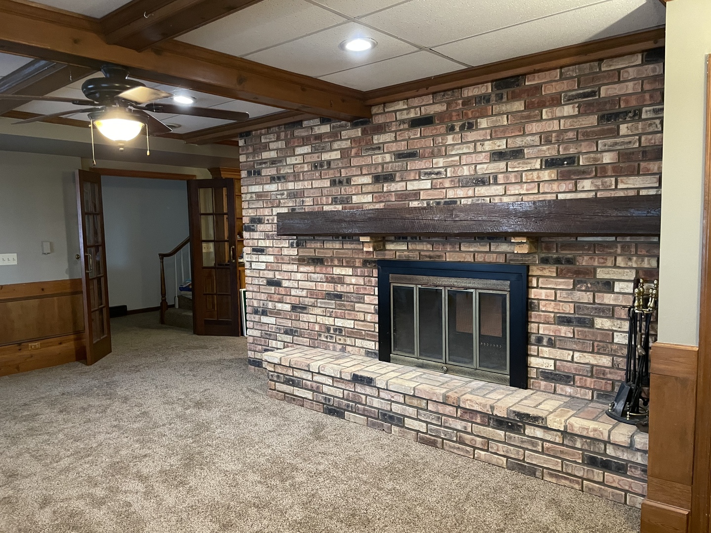 5650 West Bluff Road Morris, IL 60450 - Photo 42 of 53 a view of an empty room with a fireplace