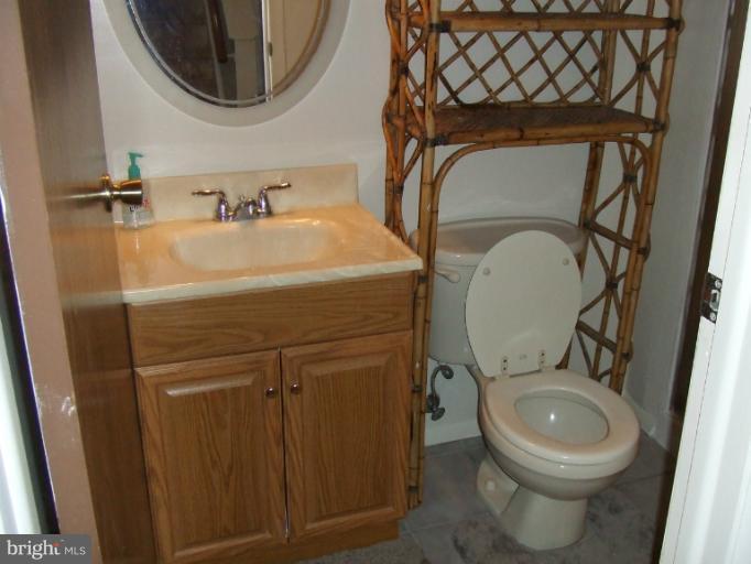 23 Cross Ridge Court Germantown, MD 20874 - Photo 17 of 19 a bathroom with a toilet mirror vanity and toilet
