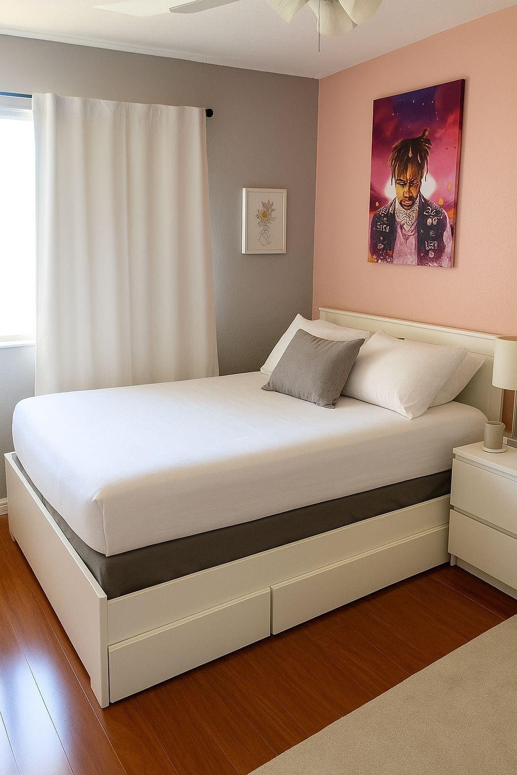 3539 Inverrary Boulevard West Lauderhill, FL 33319 - Photo 21 of 33 a bedroom with a bed and a painting on the wall