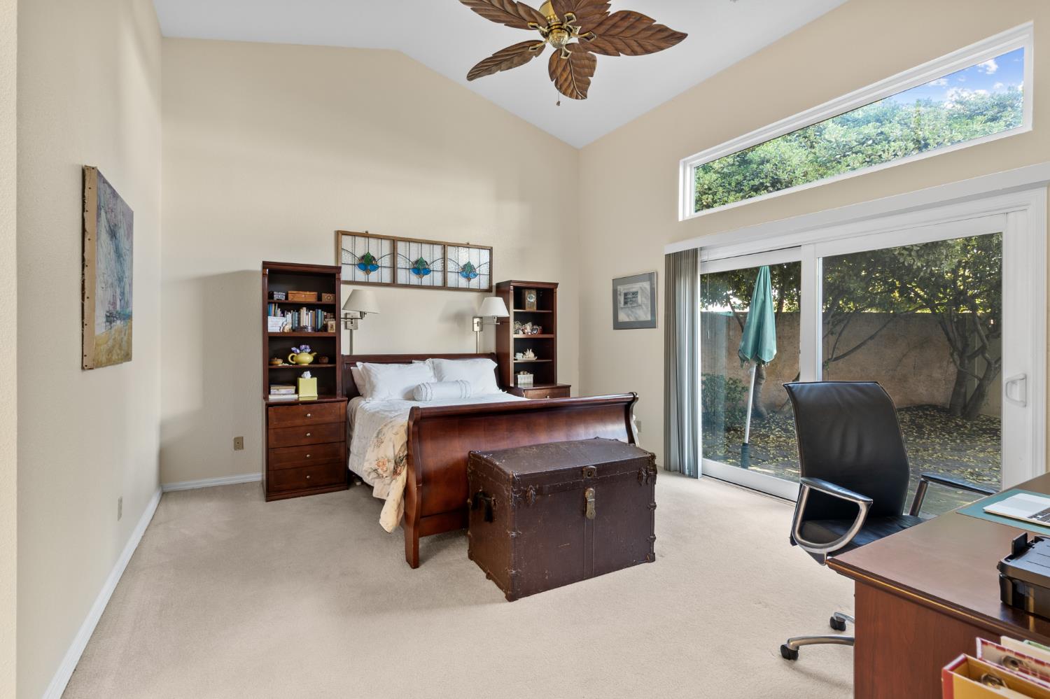 1153 Copper Lantern Court Modesto, CA 95355 - Photo 21 of 37 a view of a workspace with furniture and a window