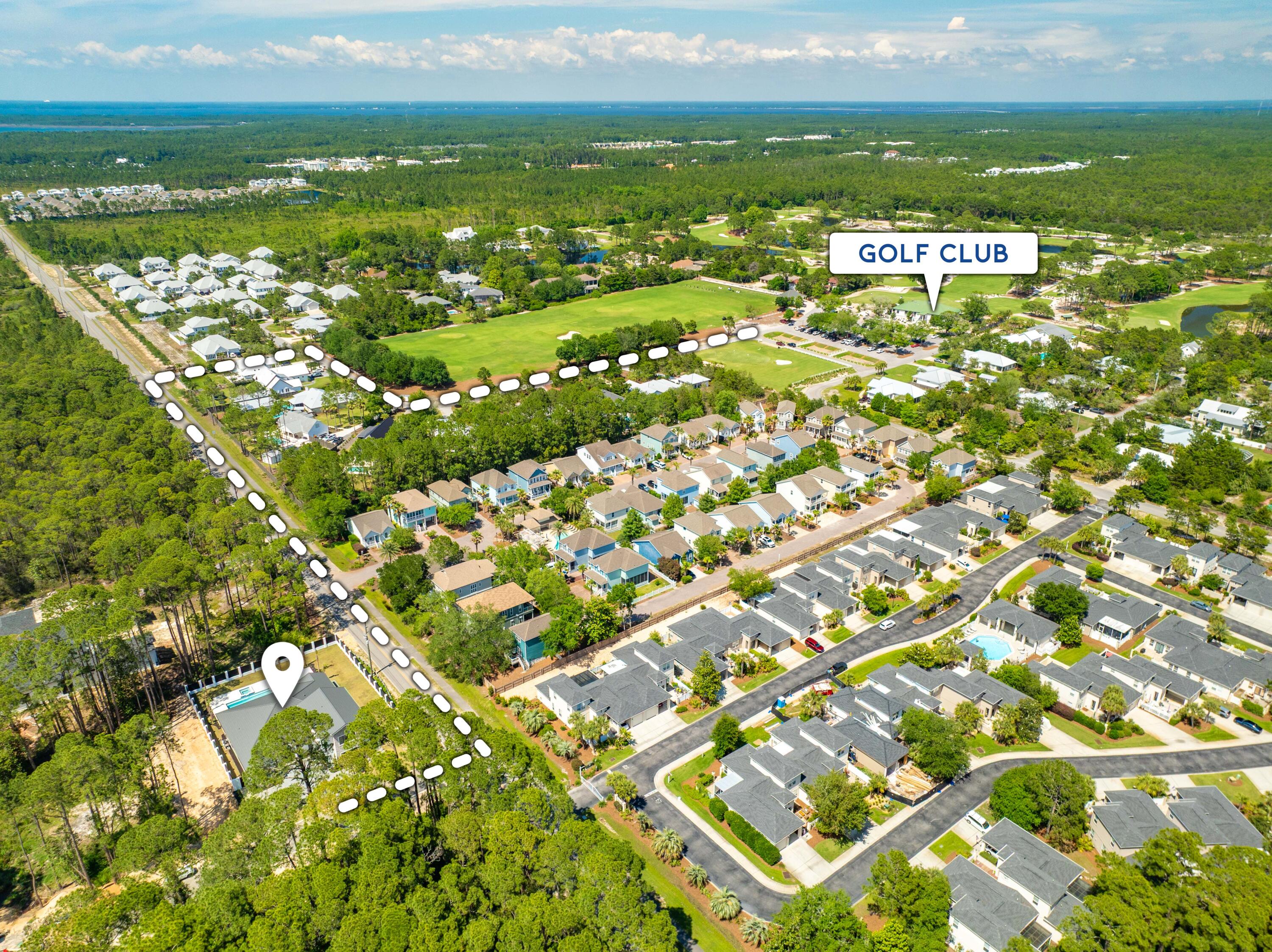 1124 Thompson Road Santa Rosa Beach, FL 32459 - Photo 4 of 44 1124 Thompson Aerial Marked-5