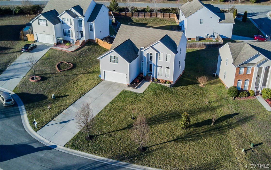 3006 Burley Ridge Terrace Chester, VA 23831 - Photo 35 of 37 an aerial view of a house with a yard