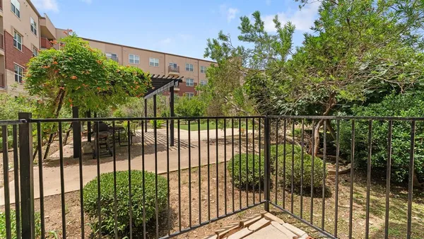 a view of a balcony