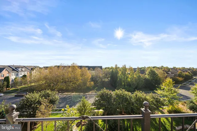 a view of a city from a balcony