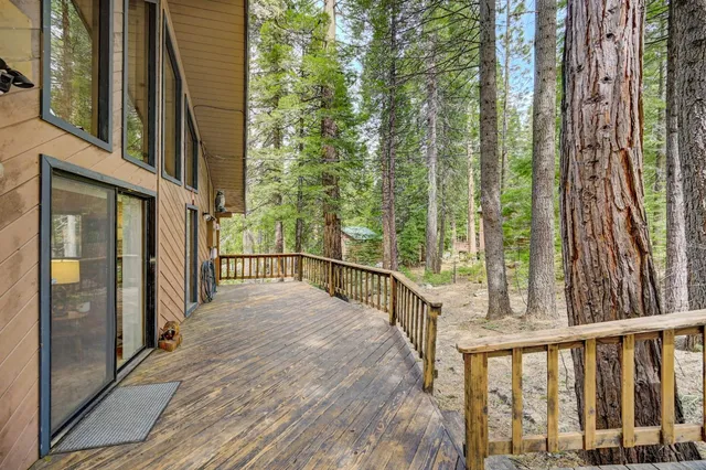 front view of house with wooden stairs