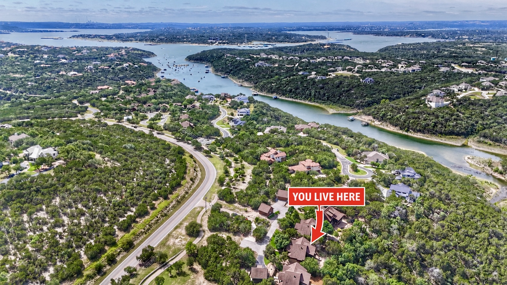 18852 Hidden Ridge Place Jonestown, TX 78645 - Photo 2 of 29 a view of a city and mountain