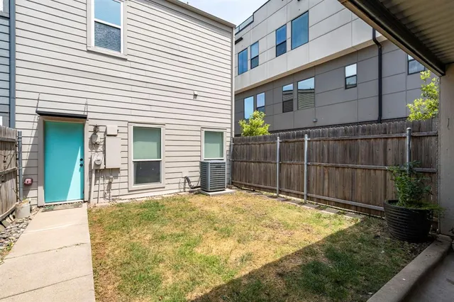 a backyard of a house