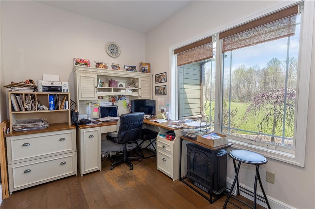 130 Parker Road Mercer, PA 16137 - Photo 13 of 50 a view of a workspace with furniture and a window