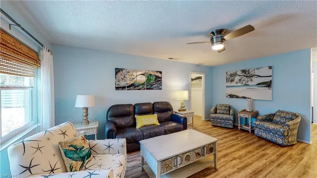 front view of a house with a garden