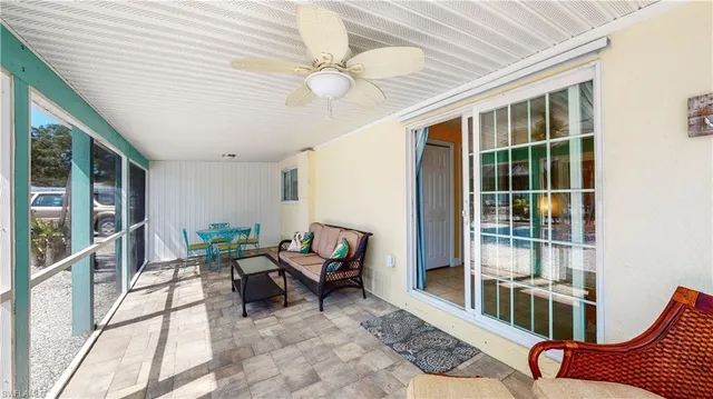 a workspace with furniture and a flat screen tv