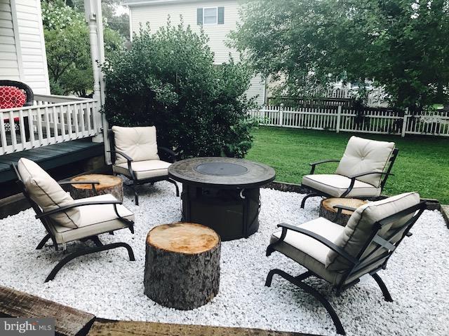 302 South Hammonds Ferry Road Linthicum Heights, MD 21090 - Photo 24 of 29 a patio with patio a couch and chairs
