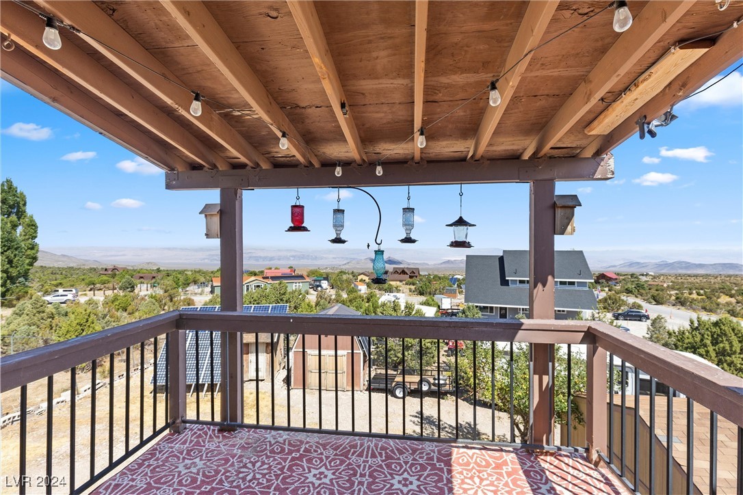 75 Pinon Road Cold Creek, NV 89124 - Photo 29 of 87 Step out onto the private deck for tranquil moments w/picturesque views.