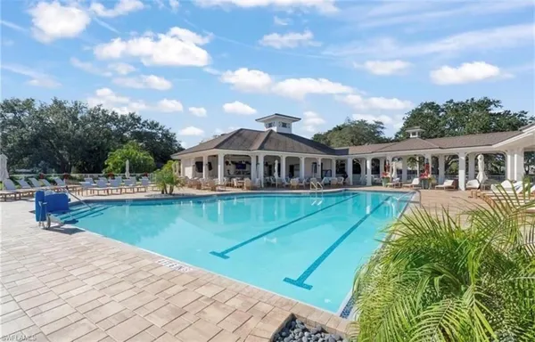 a view of a house with a swimming pool